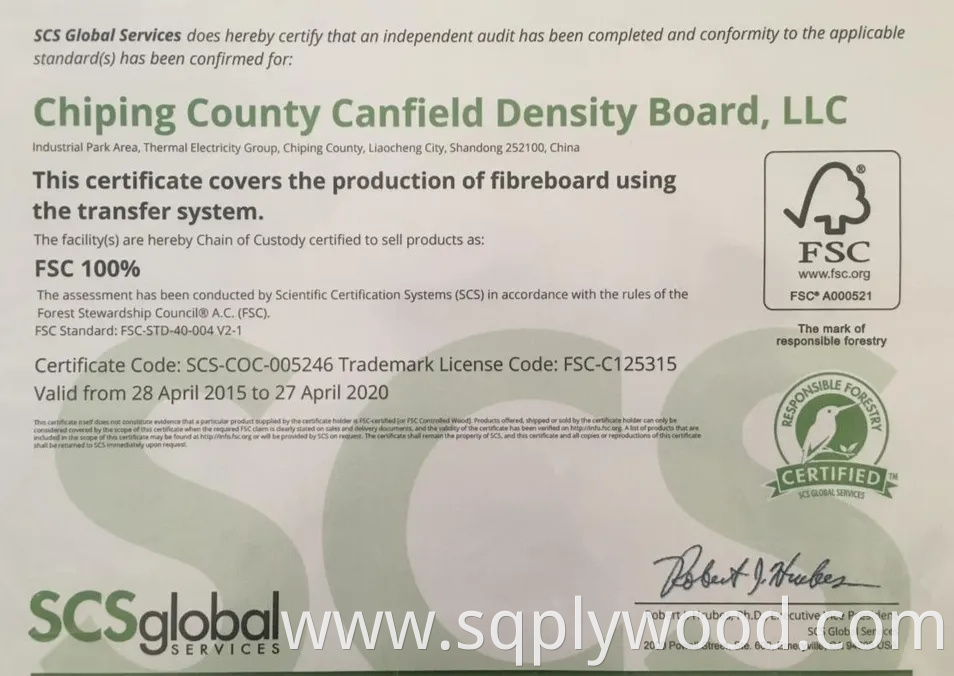 Super High UV MDF Shiny MDF for Making Tables or Cabinets